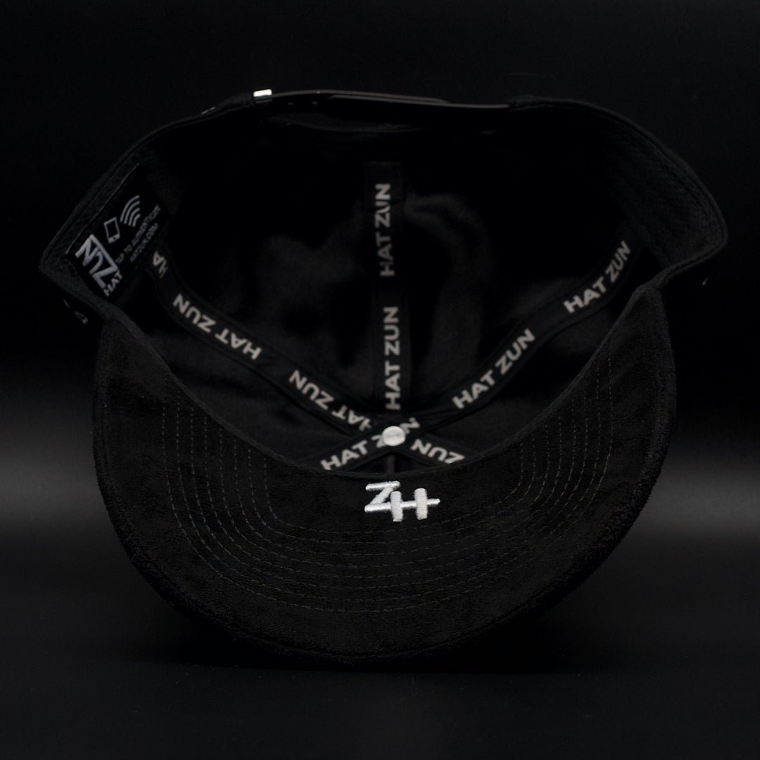 Black Hustlers Club Black Brim SnapBack Hat