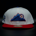Colorado Rockies White and Red Mountain 2021 All Star Game Purple Brim 59FIFTY Fitted Hat