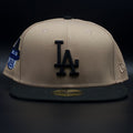 Los Angeles Dodgers Brown and Black All Star Game Grey Brim 59FIFTY Fitted Hat