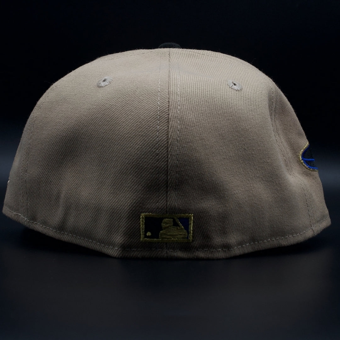 Los Angeles Dodgers Brown and Black All Star Game Grey Brim 59FIFTY Fitted Hat