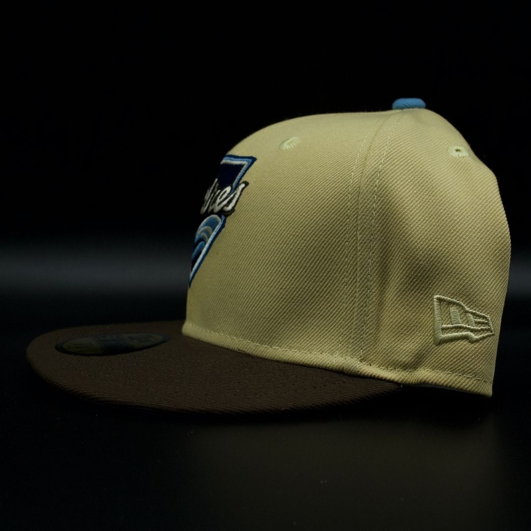 San Diego Padres Khaki and Brown 40th Anniv Sky Blue Brim 59FIFTY Fitted Hat