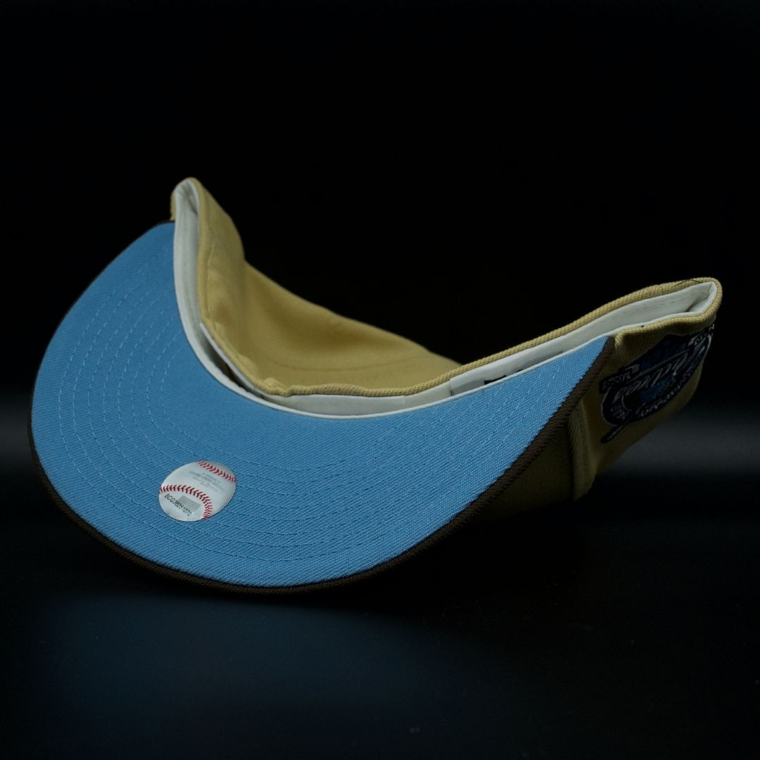San Diego Padres Khaki and Brown 40th Anniv Sky Blue Brim 59FIFTY Fitted Hat