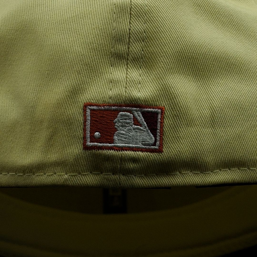 Chicago Cubs Yellow and Orange Cubbie Bear 1990 All-Star Game Maroon Brim Fitted