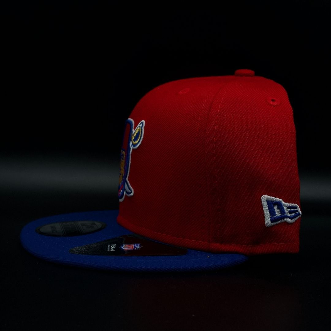 Las Vegas Raiders Red and Blue Filipino Flag Green Brim 9FIFTY Snapback Hat