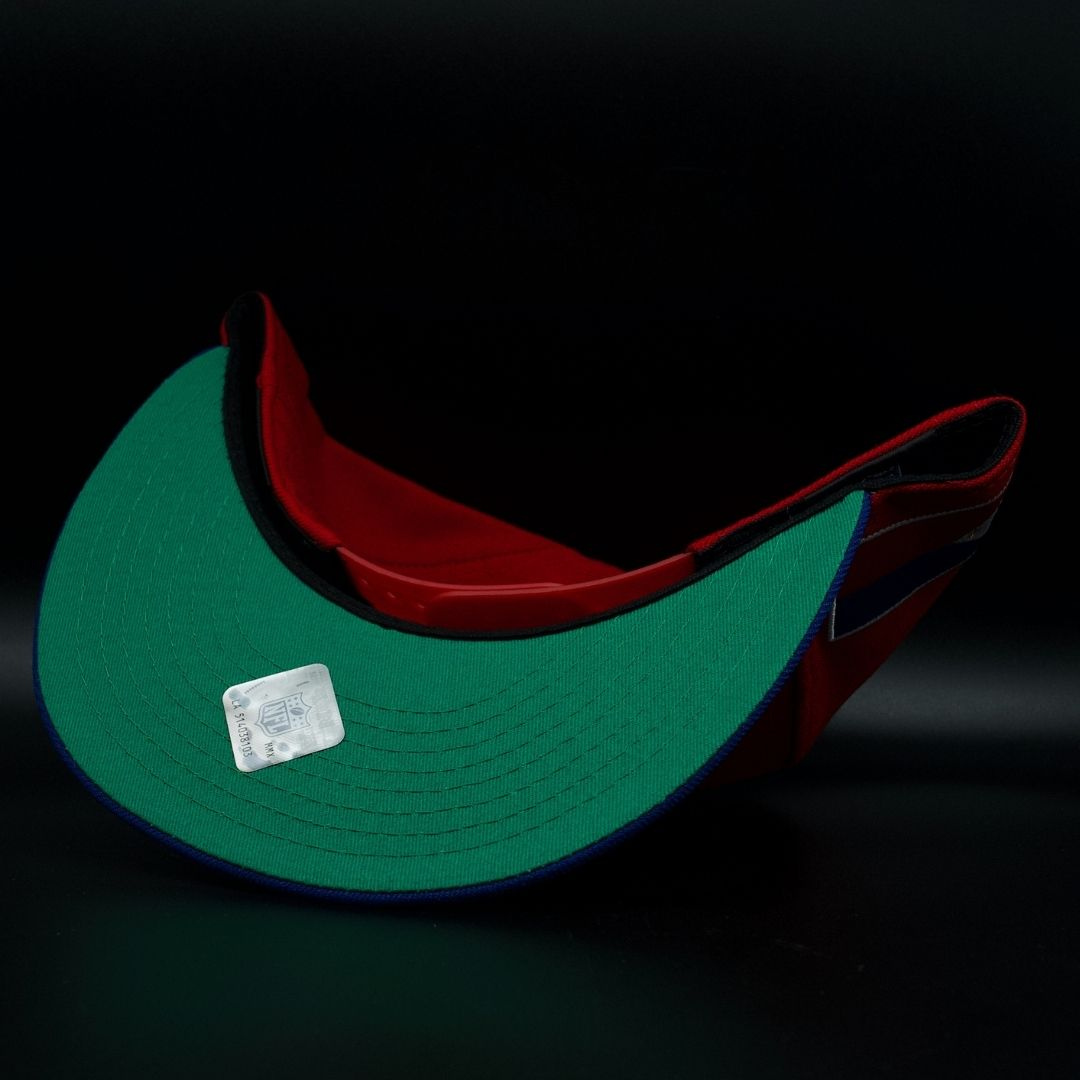 Las Vegas Raiders Red and Blue Filipino Flag Green Brim 9FIFTY Snapback Hat