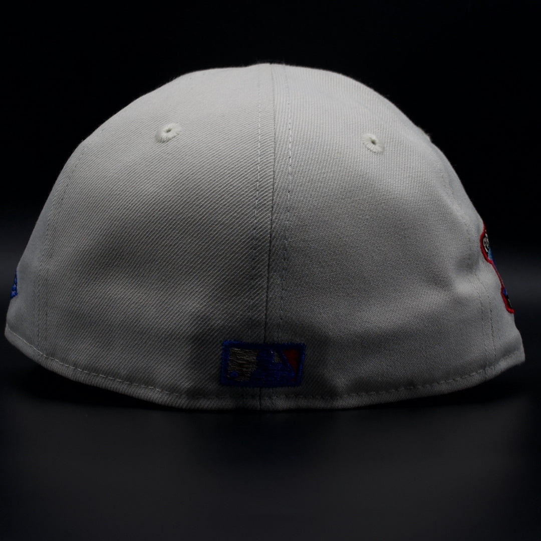 Los Angeles Dodgers Light Grey and Black Corduroy Colosseum Red Brim 59FIFTY Fitted Hat