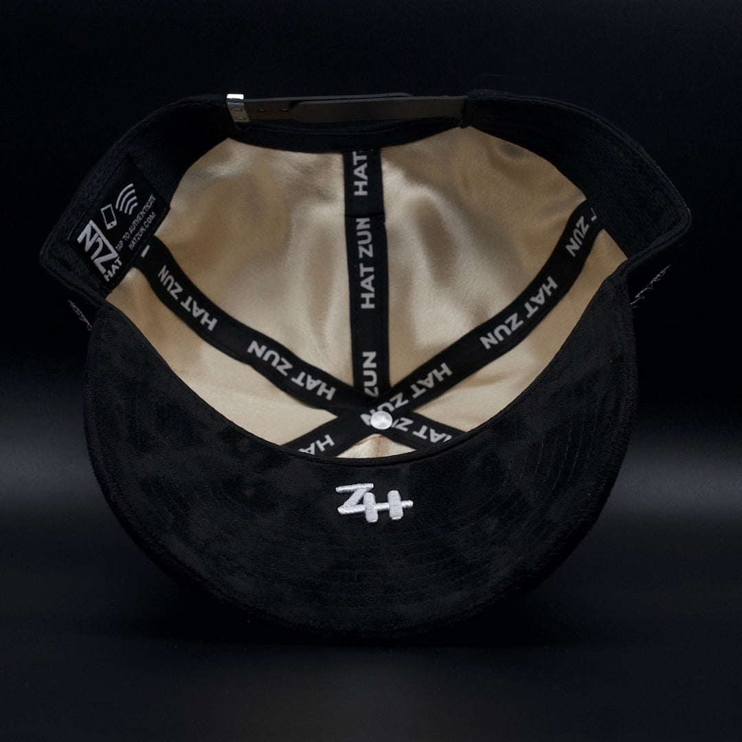 Hat Zun Black And Gold Mexico Aguila Snake Black Brim SnapBack Hat