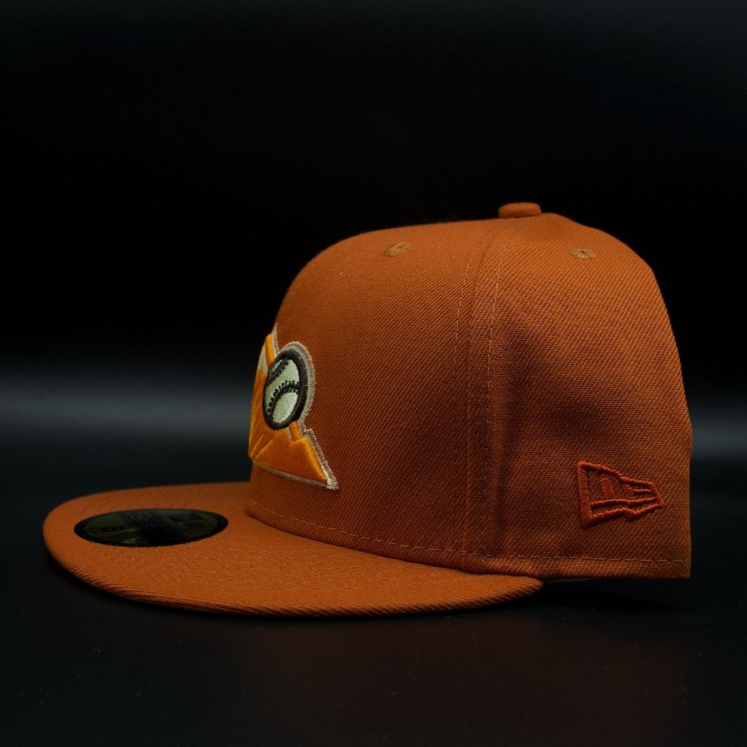 Colorado Rockies Rust Mountain 25th Anniversary Yellow Brim 59FIFTY Fitted Hat