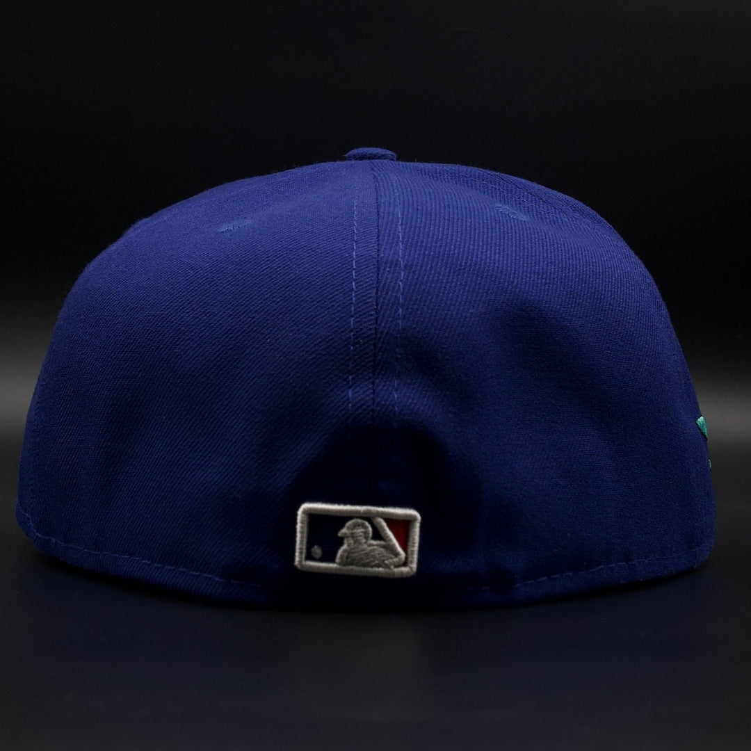 Los Angeles Dodgers Dark Blue Peace and Love Blue Brim 59FIFTY Fitted Hat