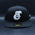 Tomateros de Culiacán Black White Logo Design Grey Brim 59FIFTY Fitted Hat
