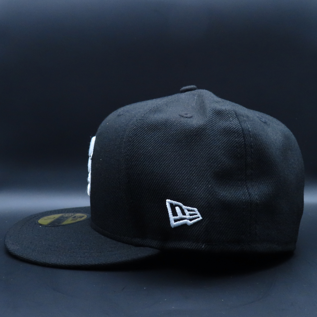 Tomateros de Culiacán Black White Logo Design Grey Brim 59FIFTY Fitted Hat