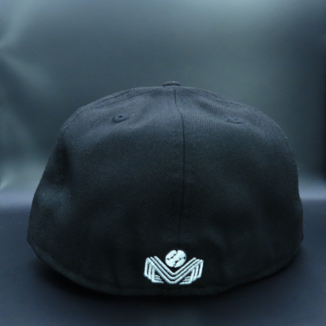 Tomateros de Culiacán Black White Logo Design Grey Brim 59FIFTY Fitted Hat
