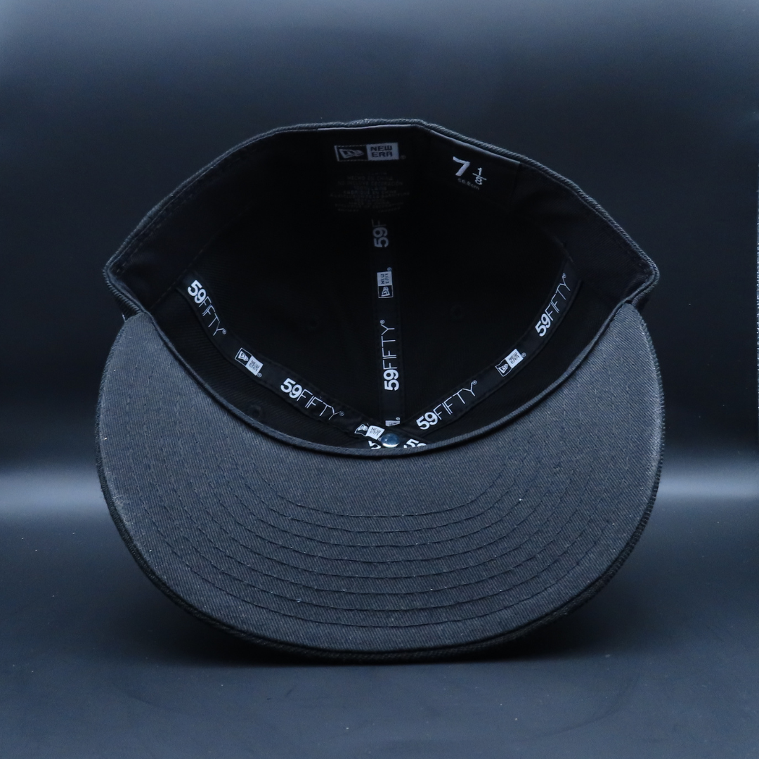 Tomateros de Culiacán Black White Logo Design Grey Brim 59FIFTY Fitted Hat