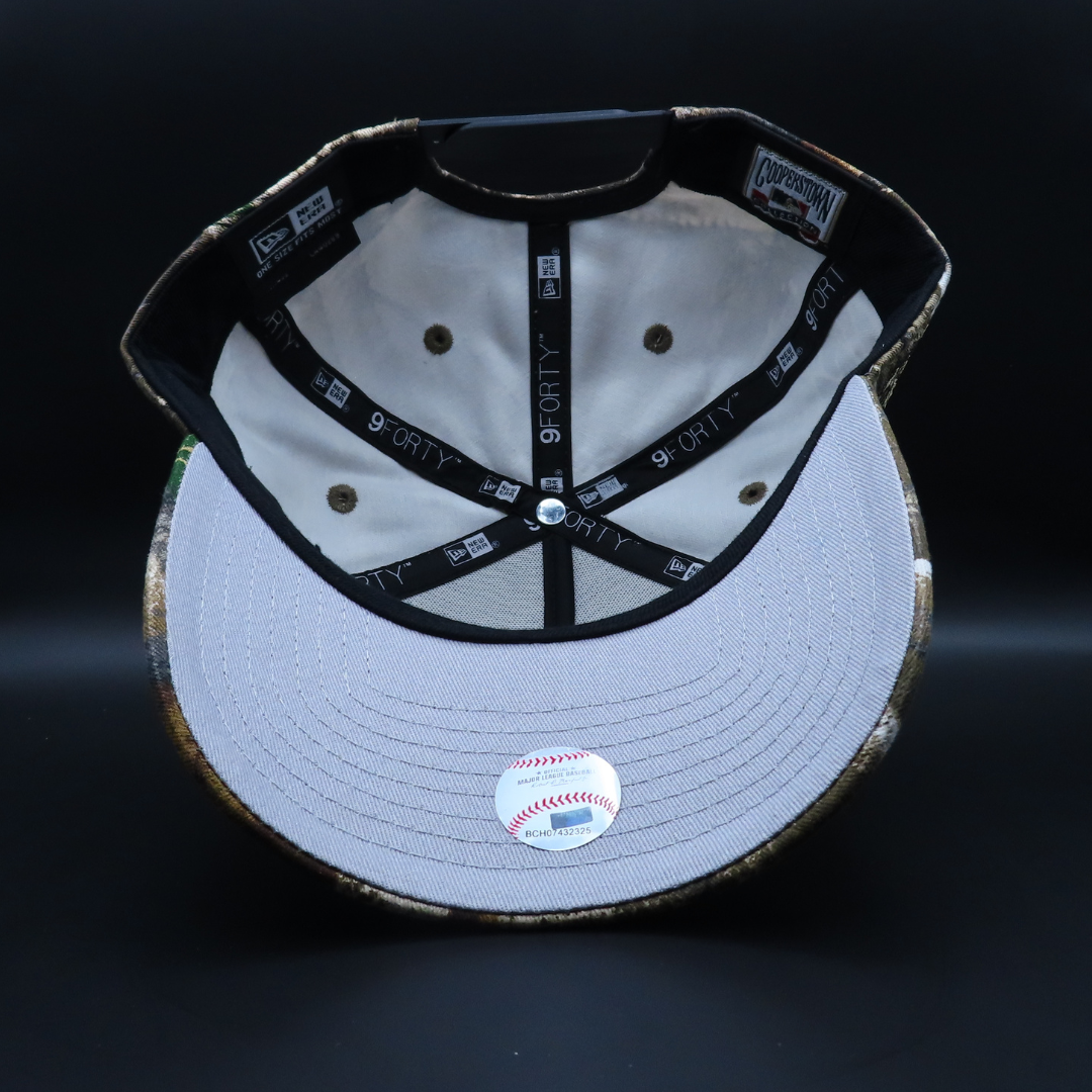 Los Angeles Dodgers Green And Brown Leaf Camouflage World Series Grey Brim 9FORTY SnapBack Hat