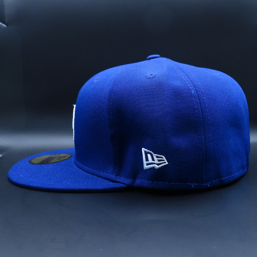 Los Angeles Dodgers Blue Hummingbird Design Grey Brim 59FIFTY Fitted Hat