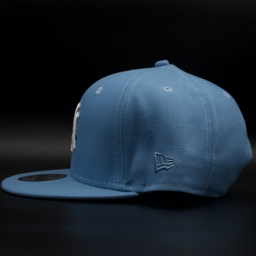 New York Yankees Light Blue Rose Green Brim 9FIFTY SnapBack Hat
