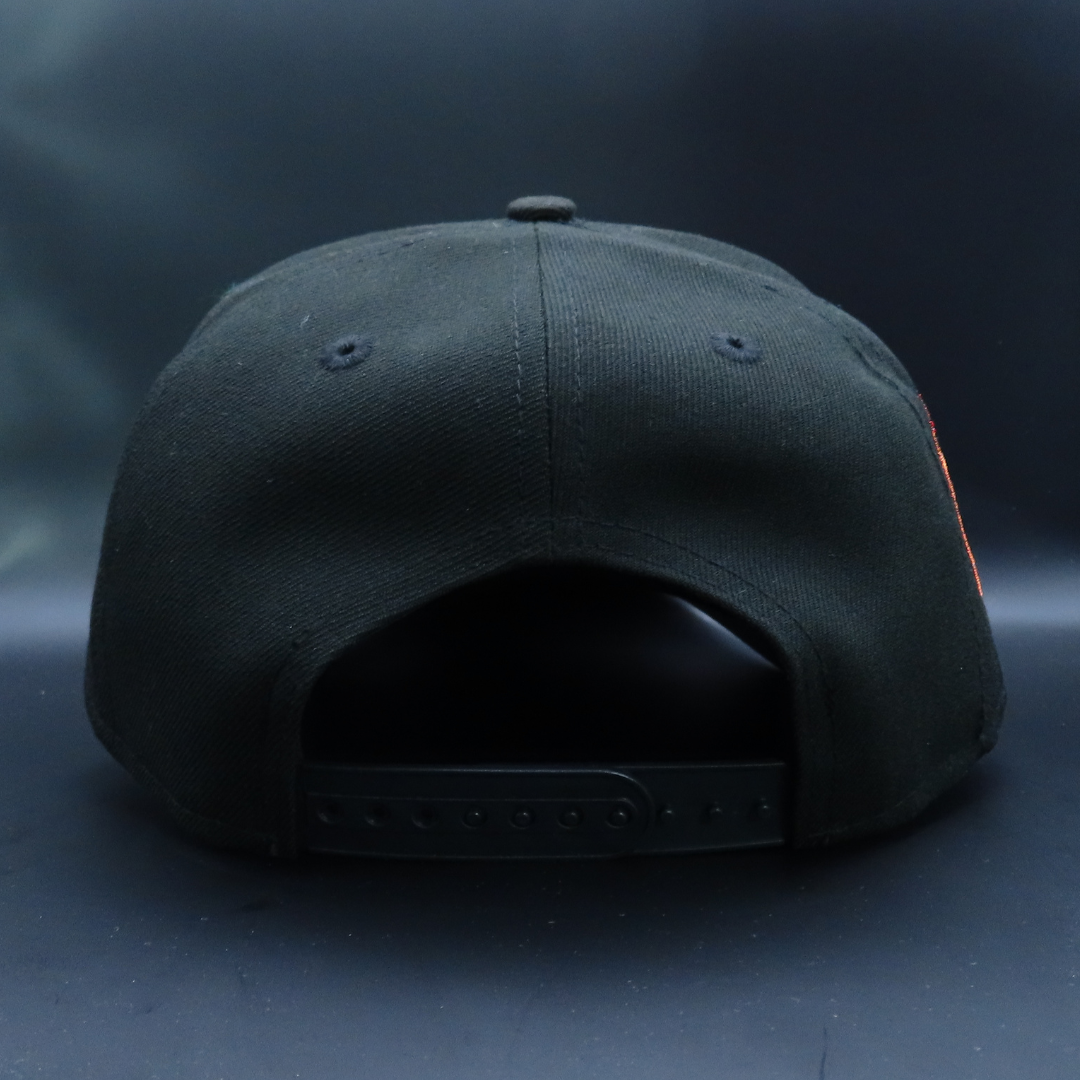 Los Angeles Dodgers Black White Logo 1984 Olympic Side Patch Grey Brim 9FORTY SnapBack Hat