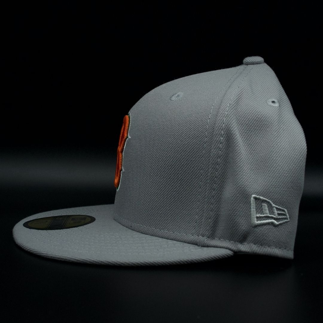 Boston Red Sox Grey B Logo 1999 All-Star Game Teal Brim 59FIFTY Fitted Hat