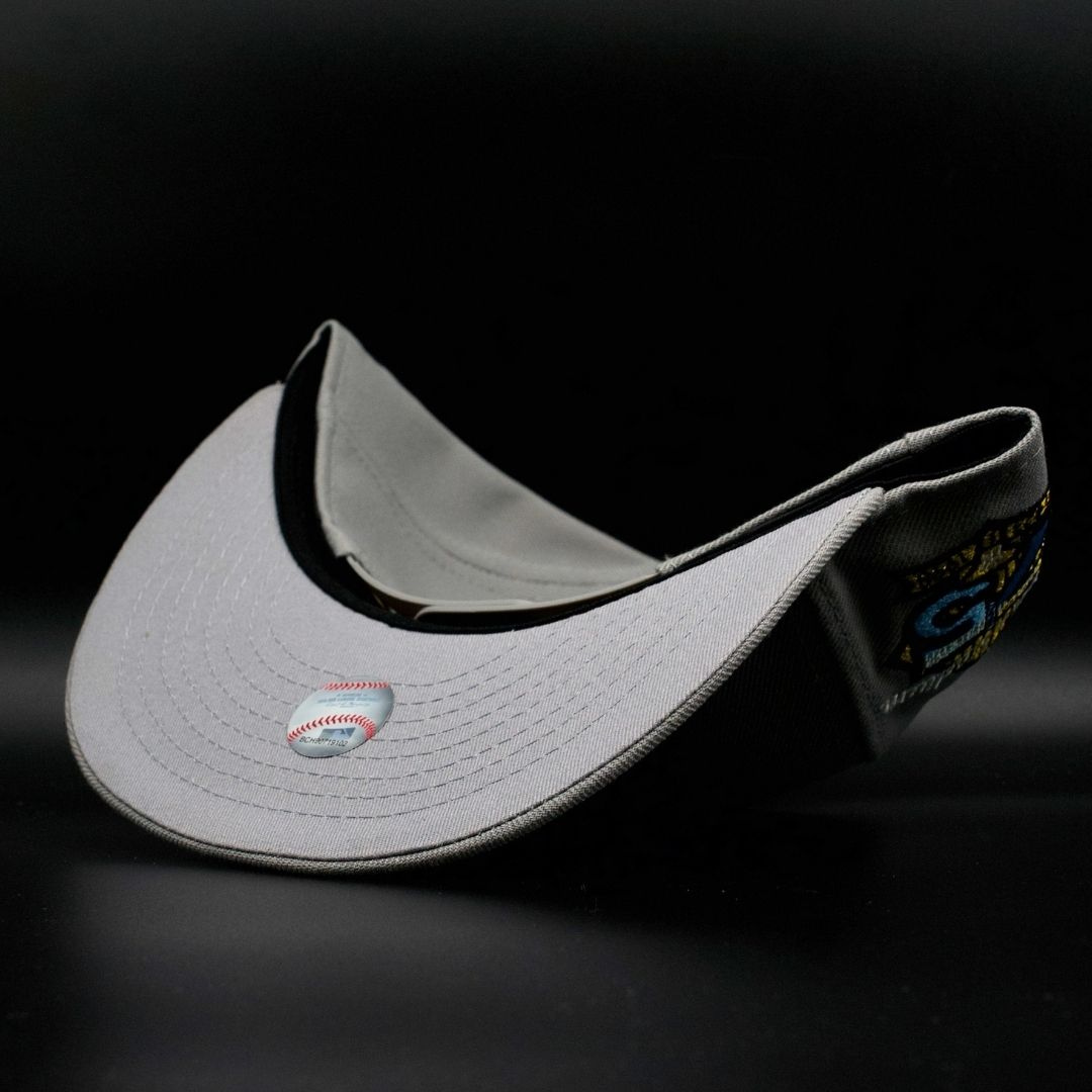 New York Yankees Grey Gold NY Logo Yankee Stadium 75th Anniversary Grey Brim 9FIFTY Snapback Hat
