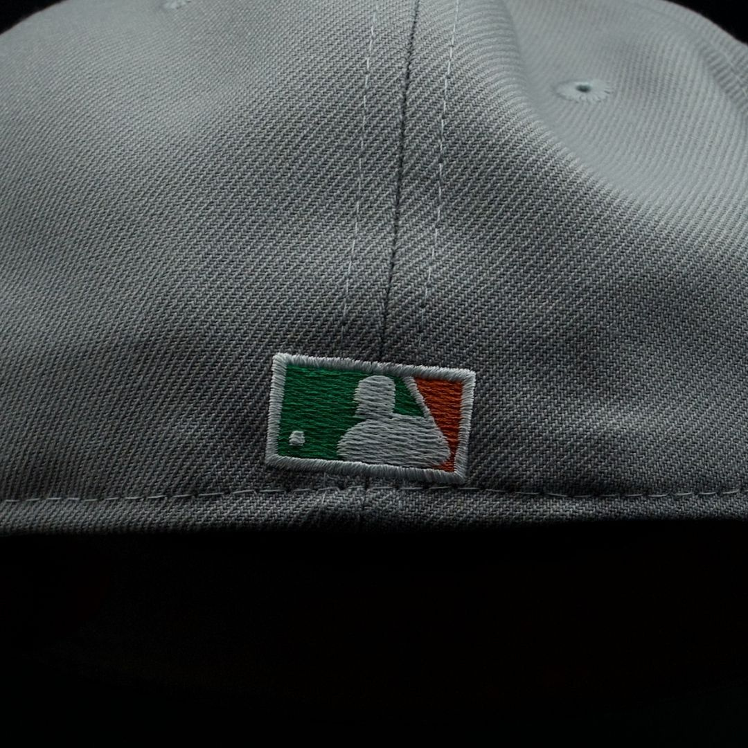 Boston Red Sox Grey B Logo 1999 All-Star Game Teal Brim 59FIFTY Fitted Hat