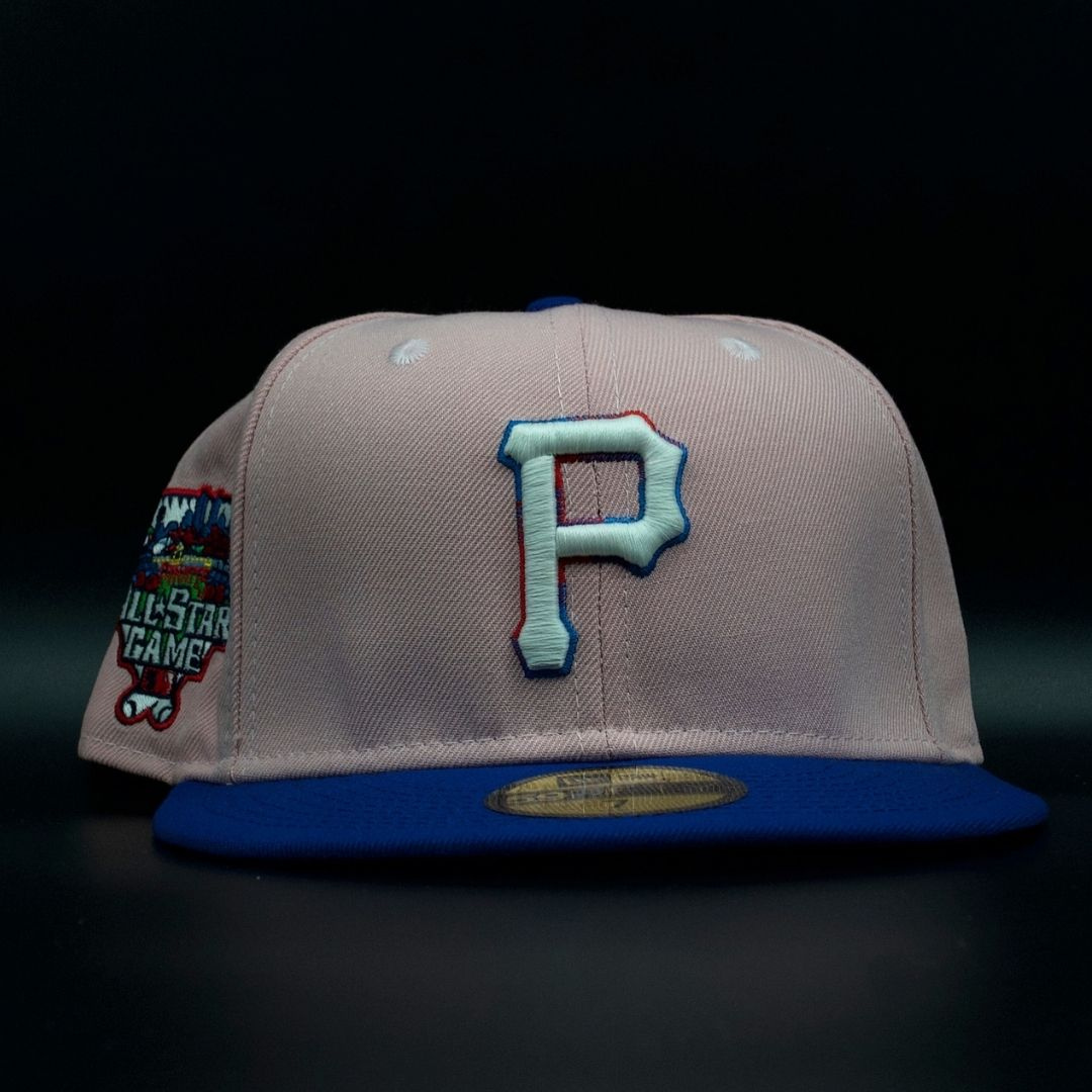 Pittsburgh Pirates Pink and Blue P Logo 2006 All Star Game Red Brim 59FIFTY Fitted Hat
