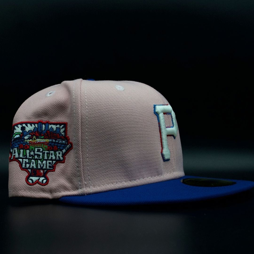 Pittsburgh Pirates Pink and Blue P Logo 2006 All Star Game Red Brim 59FIFTY Fitted Hat