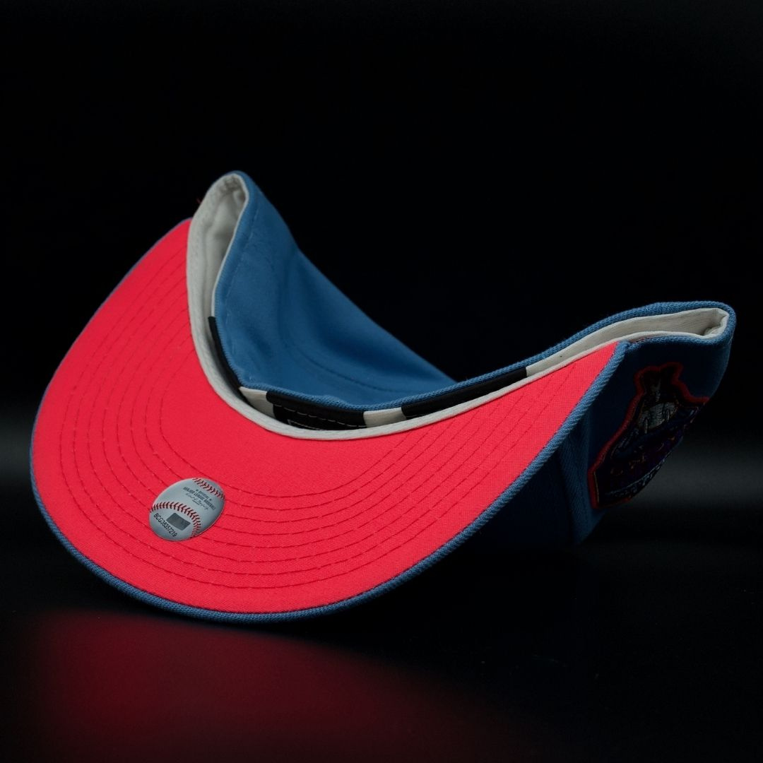 Arizona Diamondbacks Blue D Logo 1998 Inaugural Season Pink Brim 59FIFTY Fitted