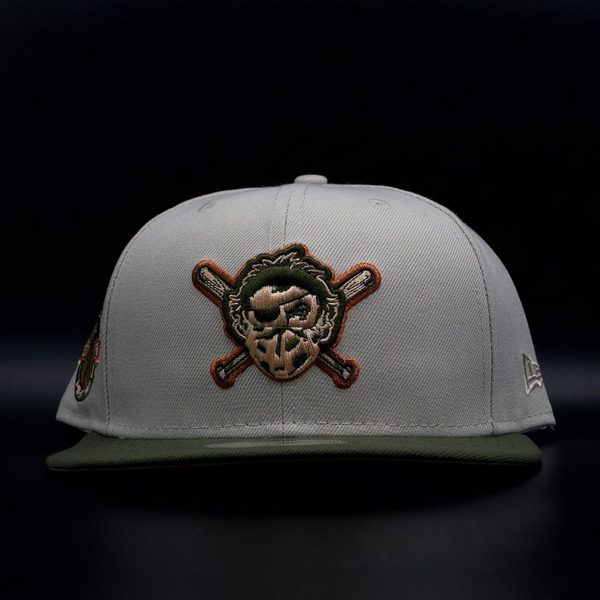 Pittsburgh Pirates Grey Skull Logo Tan Brim 59FIFTY Fitted Hat