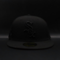 Chicago White Sox Black SOX Logo 2005 World Series Red Brim 59FIFTY Fitted Hat