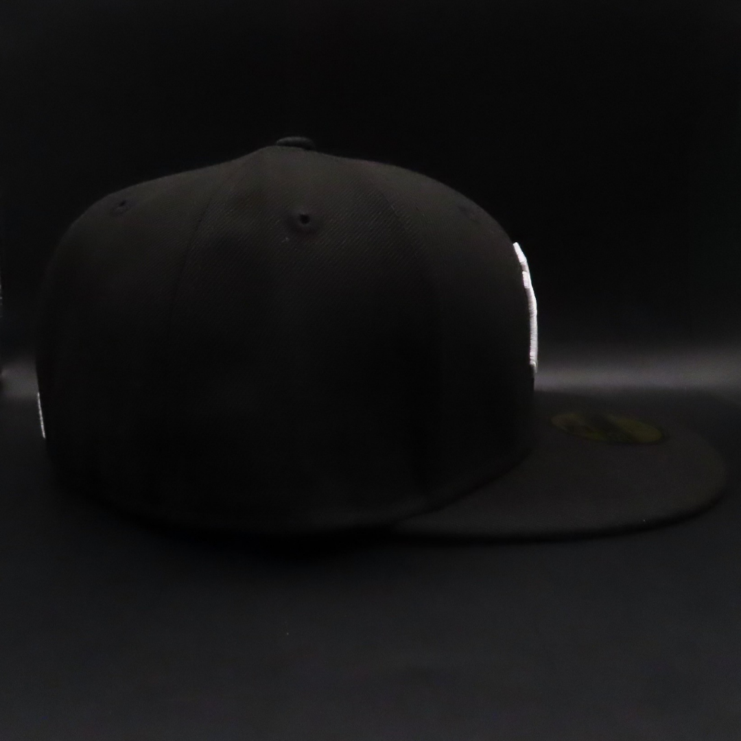 New York Yankees Black NY Logo Gray Brim 59FIFTY Fitted Hat
