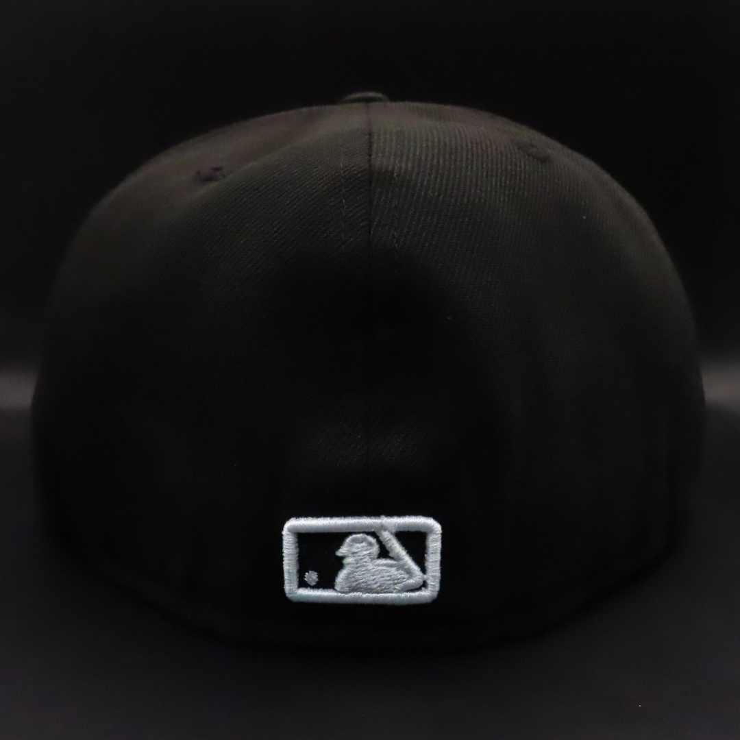 New York Yankees Black NY Logo Gray Brim 59FIFTY Fitted Hat