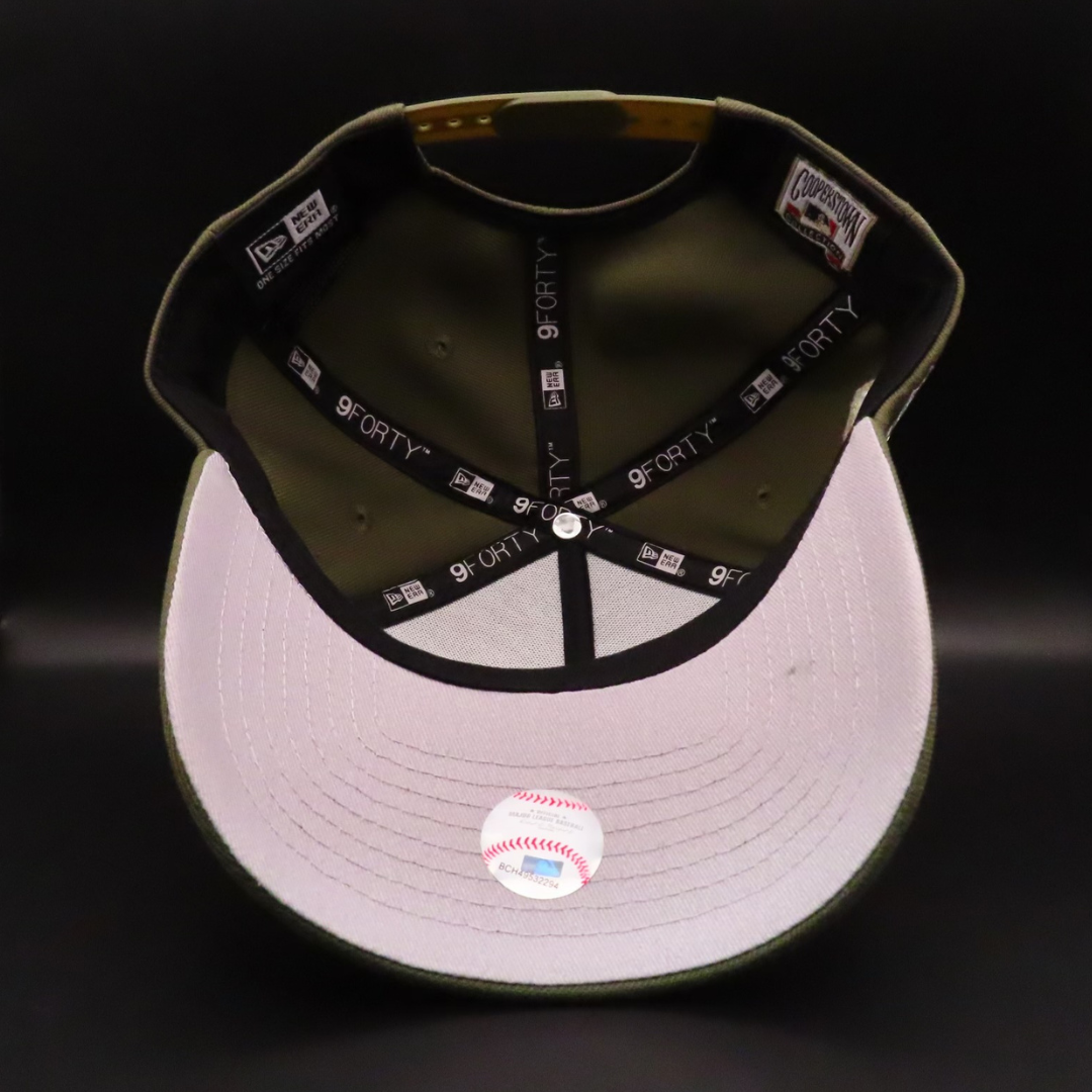 Los Angeles Dodgers Olive Dodgers 50th Anniversary Grey Brim 9FORTY Snapback