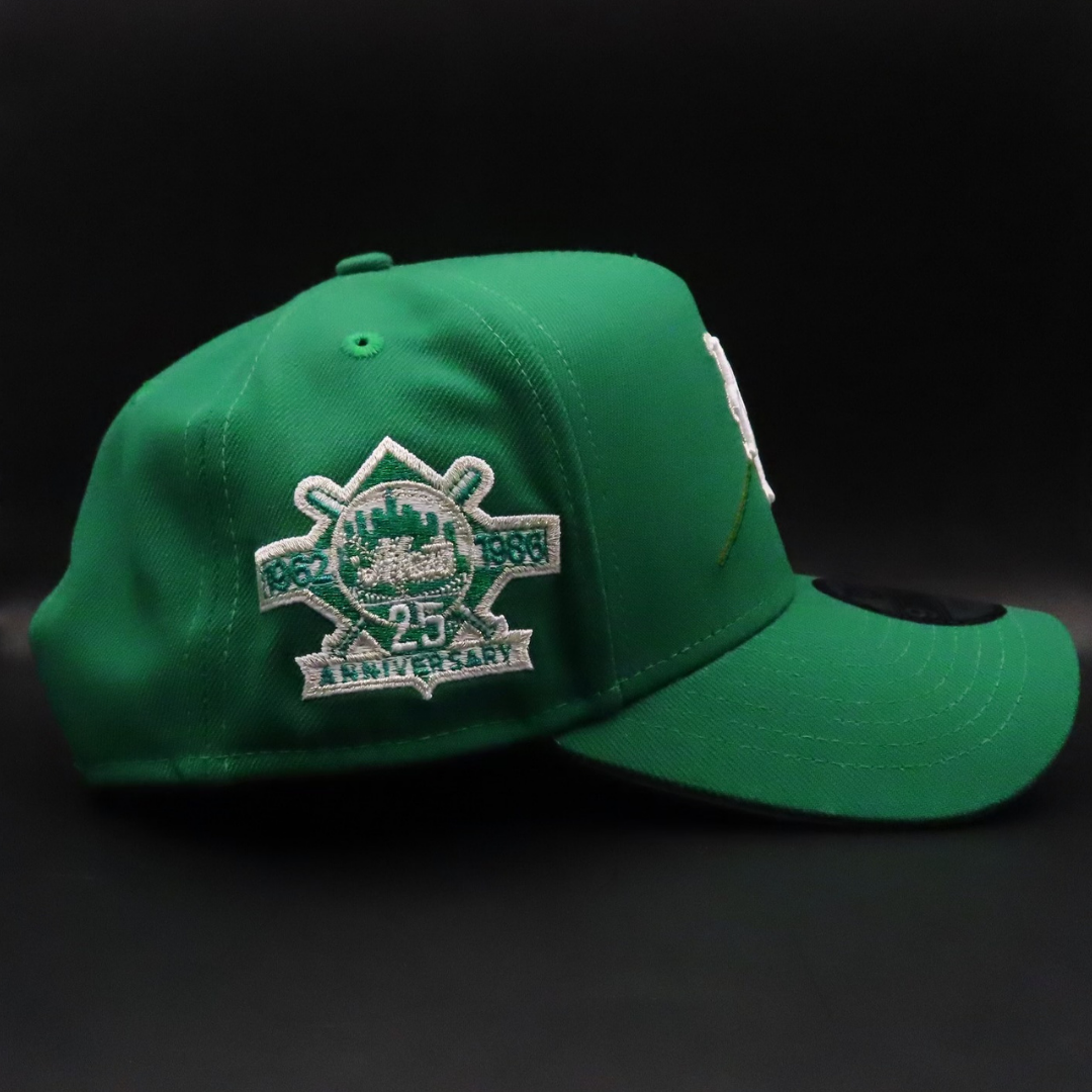 New York Mets Green NY Logo Rose 25th Anniversary Gray Brim 9FORTY Snapback Hat