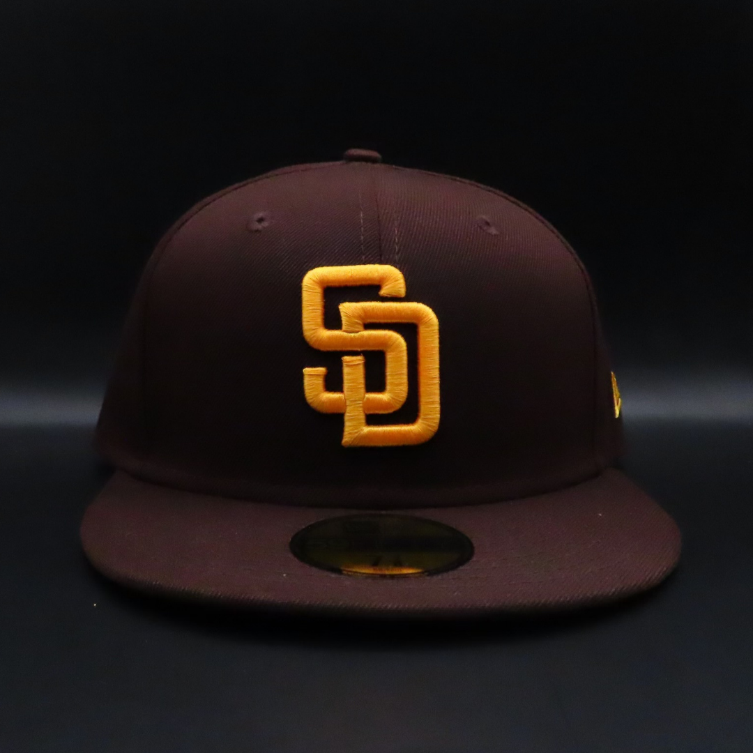 San Diego Padres Brown SD Logo Brown Brim 59FIFTY Fitted Hat