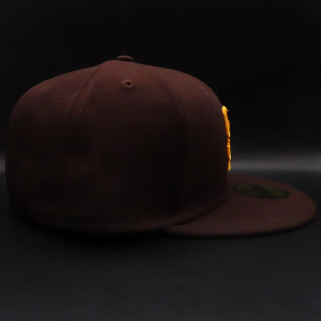San Diego Padres Brown SD Logo Brown Brim 59FIFTY Fitted Hat