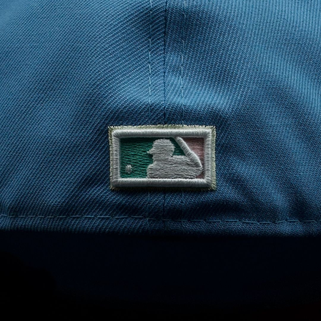 Houston Astros Blue Rainbow A Logo 50th Anniversary Pink Brim 59FIFTY Fitted Hat