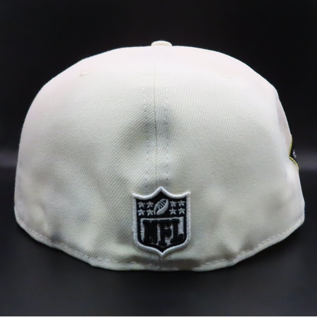 San Francisco 49ers Cream 49ERS Wordmark 75th Anniversary Teal Brim 59FIFTY Fitted Hat