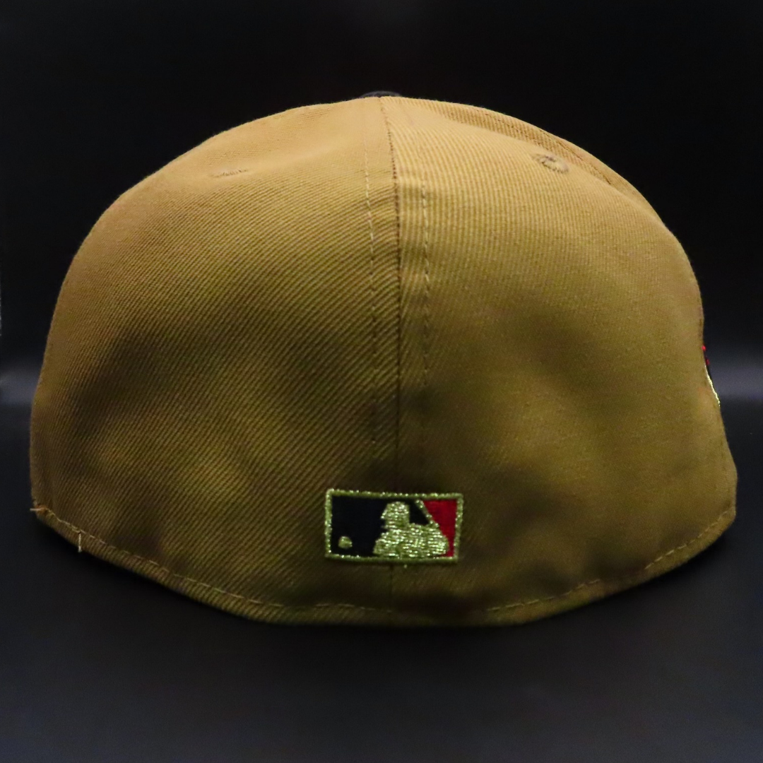 Houston Astros Tan and Black Star Logo Red Brim 59FIFTY Fitted Hat