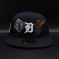Detroit Tigers Navy D Graffiti Logo 2005 All-Star Game Gray Brim 59FIFTY Fitted Hat