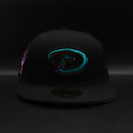 Arizona Diamondbacks Black D Logo 1998 Inaugural Season Gray Brim 59FIFTY Fitted Hat