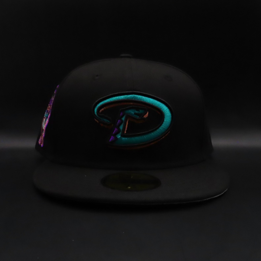 Arizona Diamondbacks Black D Logo 1998 Inaugural Season Gray Brim 59FIFTY Fitted Hat
