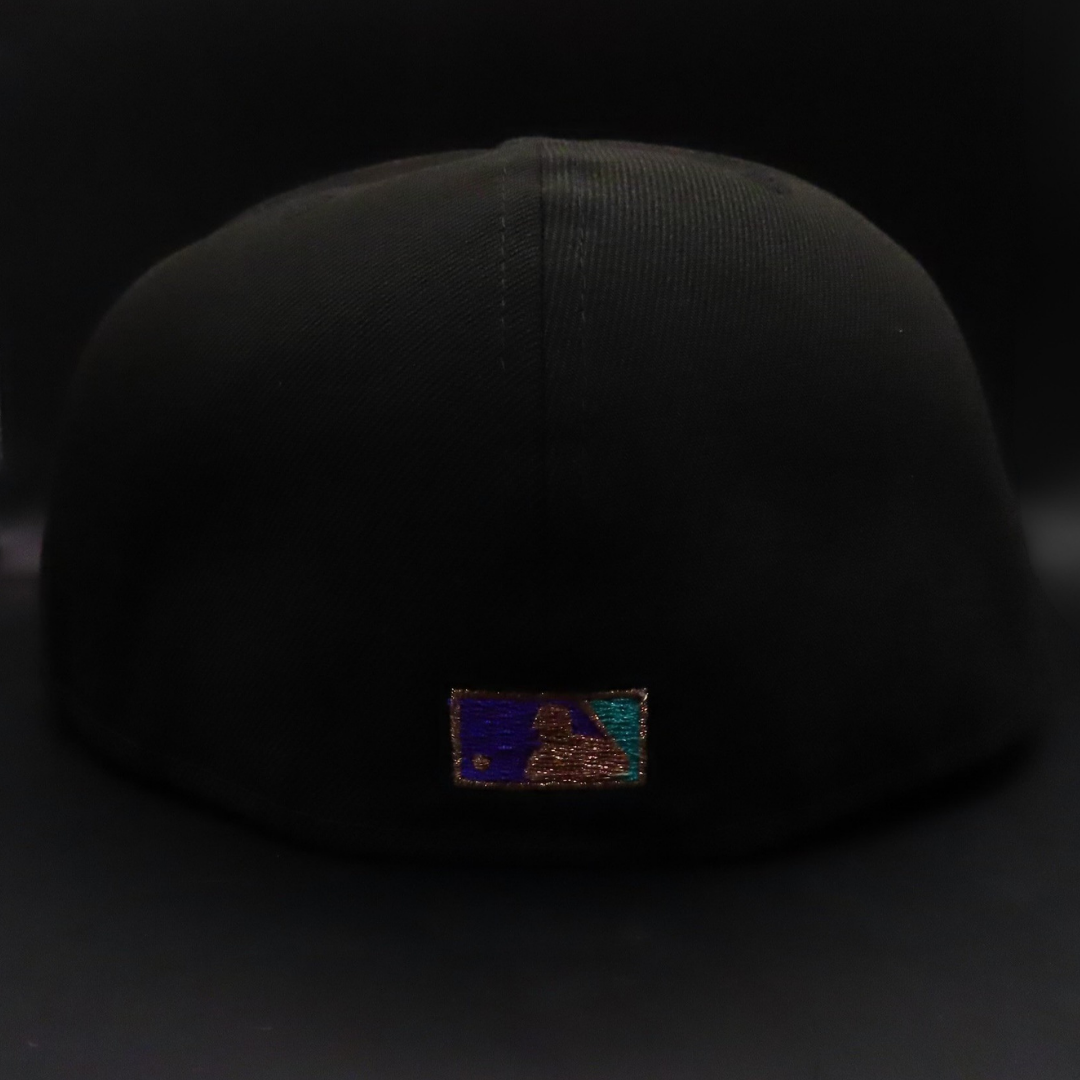 Arizona Diamondbacks Black D Logo 1998 Inaugural Season Gray Brim 59FIFTY Fitted Hat