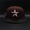 Houston Astros Brown and Black Star Logo Houston 45th Anniversary Gray Brim 59FIFTY Fitted Hat