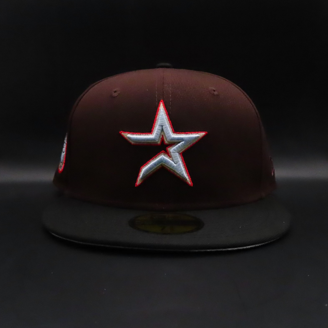 Houston Astros Brown and Black Star Logo Houston 45th Anniversary Gray Brim 59FIFTY Fitted Hat