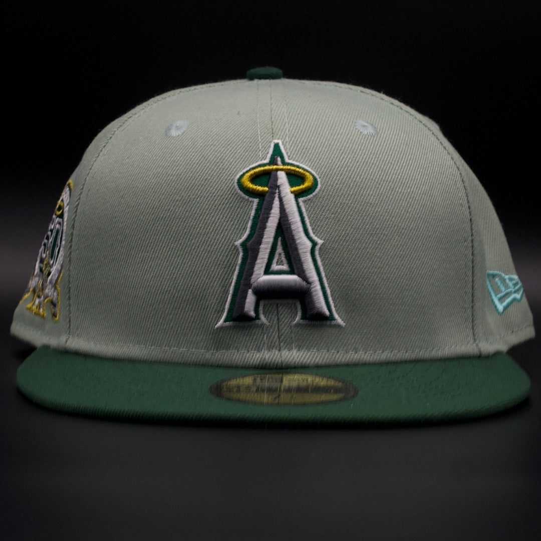 Los Angeles Angels Green Anniversary Grey Brim 59FIFTY Fitted Hat