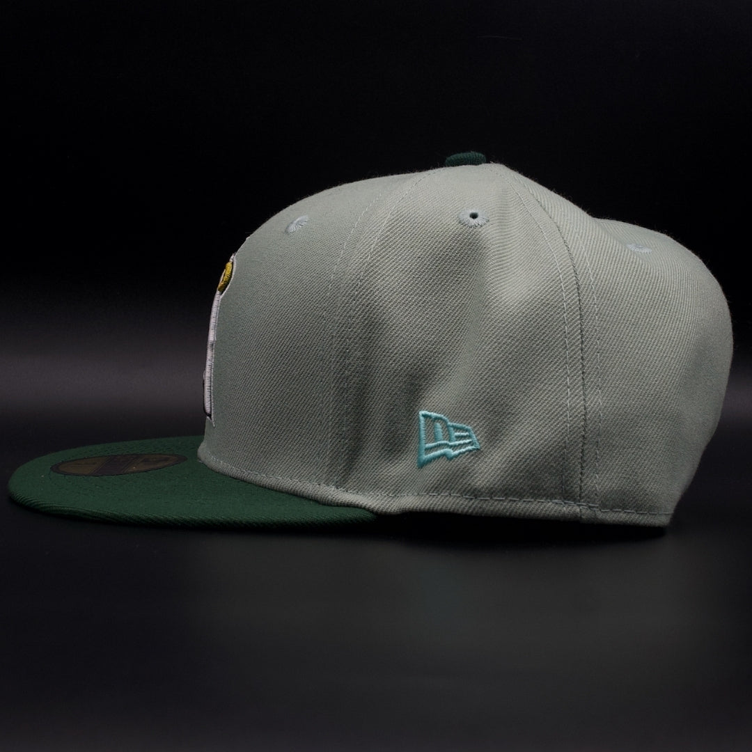 Los Angeles Angels Green Anniversary Grey Brim 59FIFTY Fitted Hat