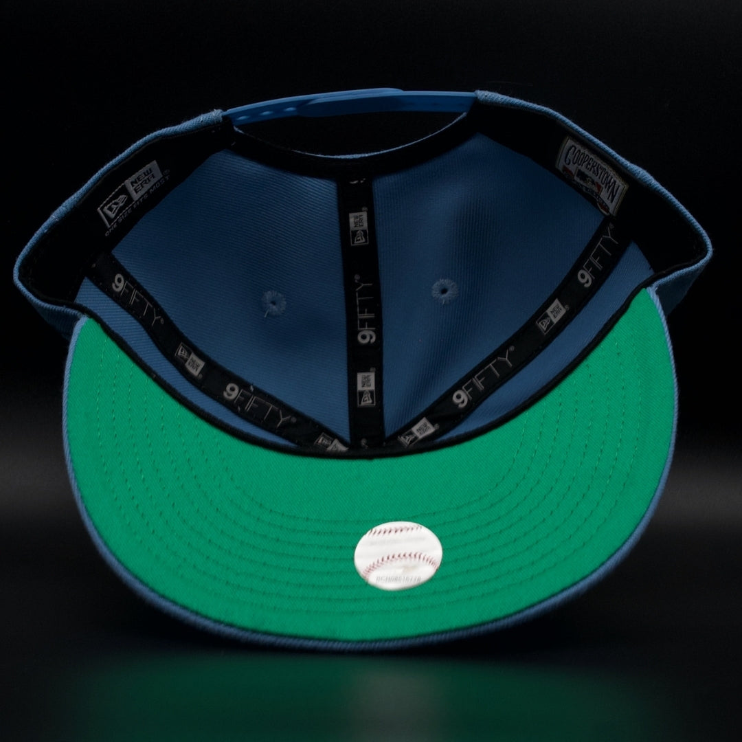 New York Yankees Light Blue Rose Green Brim 9FIFTY SnapBack Hat