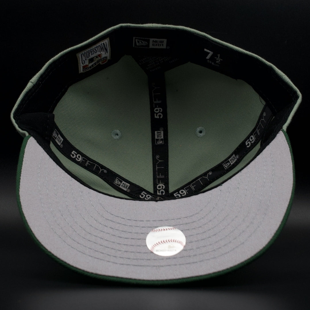 Los Angeles Angels Green Anniversary Grey Brim 59FIFTY Fitted Hat