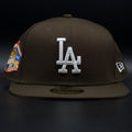 Los Angeles Dodgers Brown Colosseum Grey Brim 59FIFTY Fitted Hat