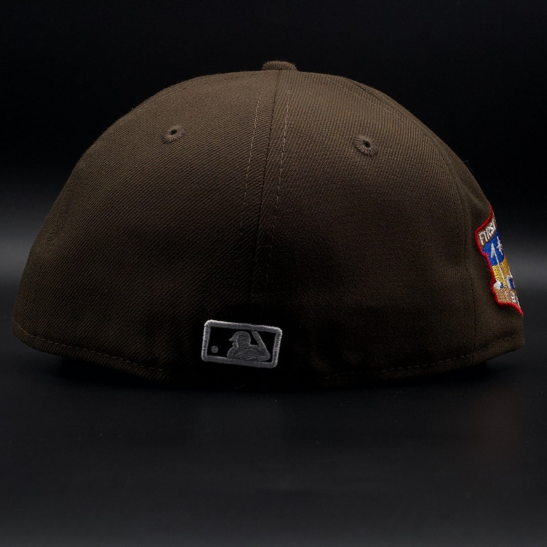 Los Angeles Dodgers Brown Colosseum Grey Brim 59FIFTY Fitted Hat